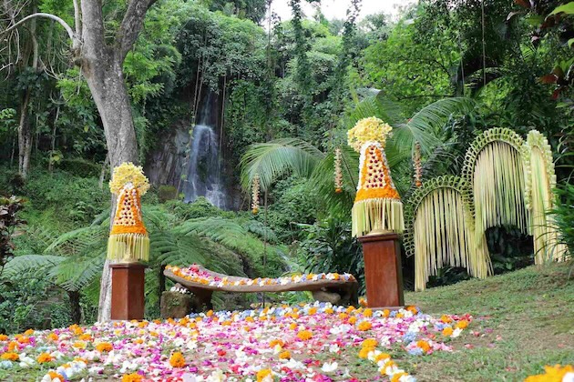 ロイヤルピタマハ ウォーターフォール ウェディング デコレーション